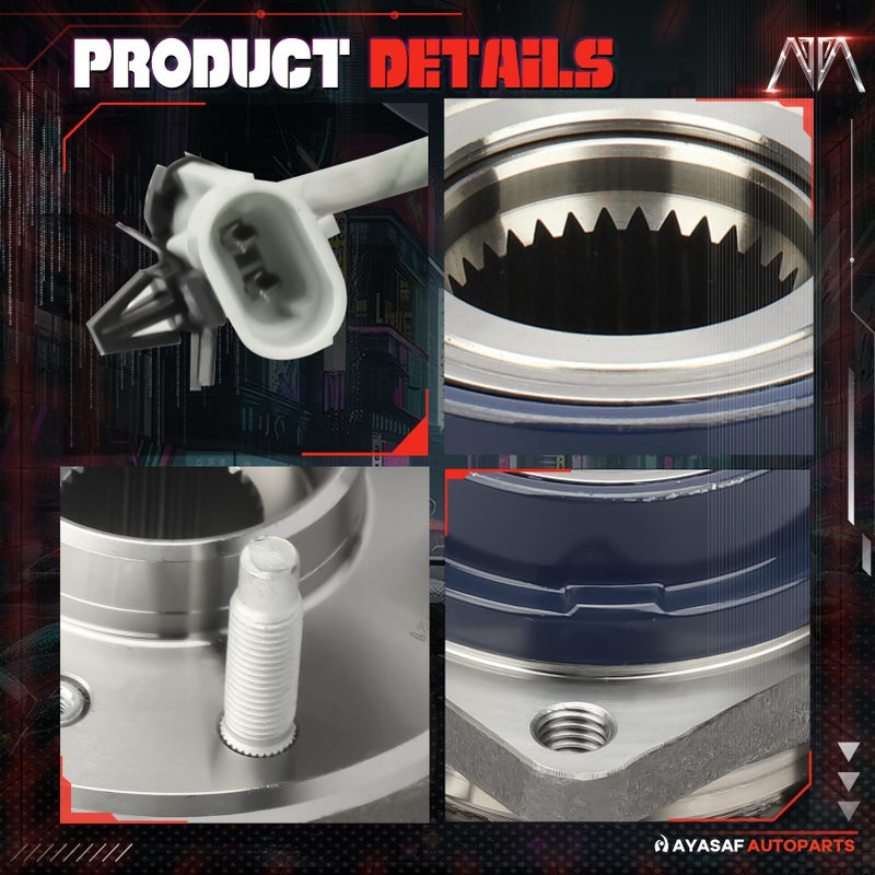 MAYASAF 513121 Front Wheel Hub Bearing Assembly for Chevy Impala/Venture/Monte Carlo, for Buick Century/Rendezvous/Terraza, for Cadillac DeVille/DTS, for Pontiac Grand Prix Olds Aurora - Image 4